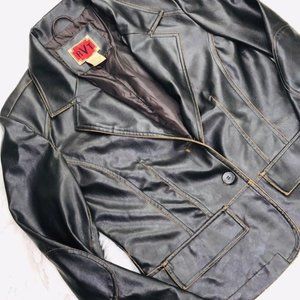 Vintage RVT Vegan Leather Jacket Medium